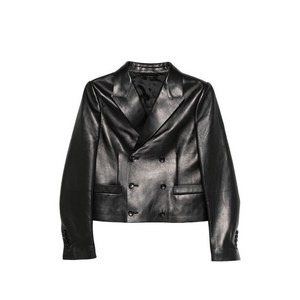 톰포드 레더 더블 브레스티드 재킷