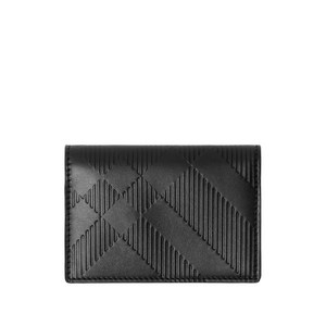 버버리 엠보스드 체크 카드 케이스