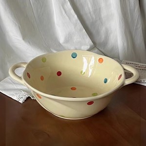 Tiger Pavilion 핸드 페인팅 세라믹 원형 양수 대접