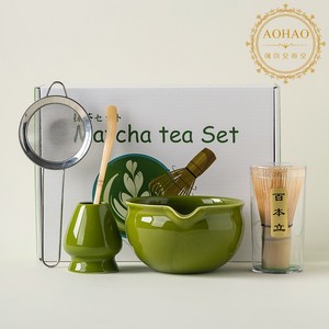 AOHAO 연한 색 차선 5PCS 세트 MATCHA WHISK