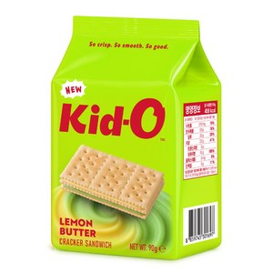 키드오 레몬 버터 크래커 샌드위치, 90g, 6개
