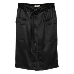 생로랑 버튼 벨트 미니 스커트