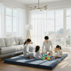 로안슬립 3단 접이식 매트리스 6컬러