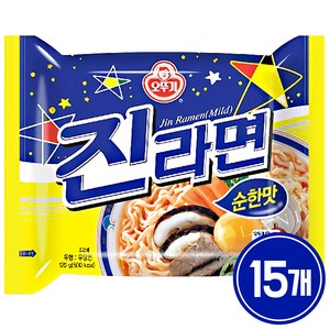 오뚜기 진라면 순한맛 (120g), 15개