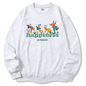 일루소 남녀공용 디즈니 해피니스미키 맨투맨