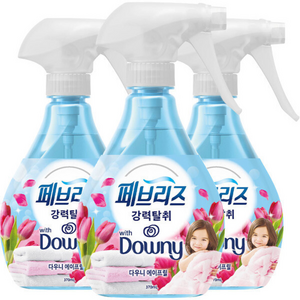 페브리즈 강력탈취 플러스 다우니 에이프릴향 본품, 370ml, 3개