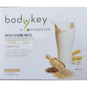 암웨이 바디키 식사 대용 쉐이크 그레인 맛, 714g, 1개