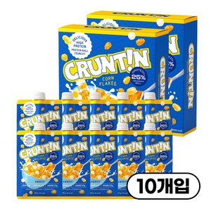 [공식몰] 크런틴 크런치볼 단백질쉐이크 파우치 콘플레이키, 275g, 2박스