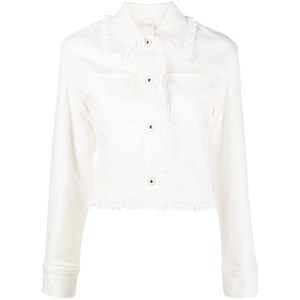 겐조 브로드리 앙글레즈 크롭 데님 재킷, 베이지계열, Standard M