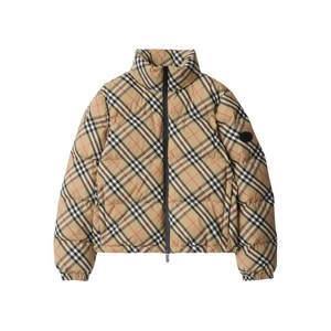버버리 체크 패턴 패딩 재킷, 베이지계열, Mid standard XS(KR 44)