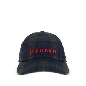 알렉산더맥퀸 플레이드 로고 캡 모자, S(KR 580), 블루계열
