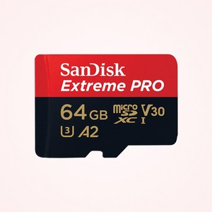 샌디스크 익스트림 프로 마이크로 SD카드 SDSQXCY, 64GB, 1개