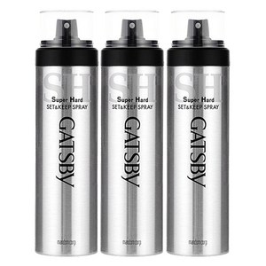갸스비 셋&킵 슈퍼하드 헤어스프레이, 263ml, 3개