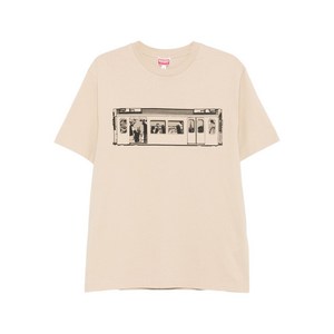 겐조 트레인 프린트 티셔츠
