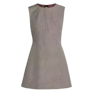 마르니 하운즈투스 패턴 플레어 미니 드레스, 그레이계열+블랙계열, Standard L(KR 77)