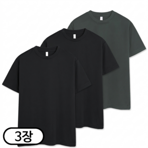 TOPBOY 3장세트 남녀공용 기능성 드라이 반팔 티셔츠 냉감 흡한속건 쿨론 (SCC5274PT)