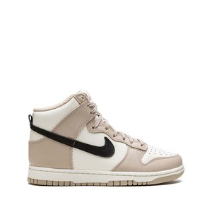 나이키 덩크 하이 포실 스톤 스니커즈, US 5.5(KR 225), 베이지계열+화이트계열