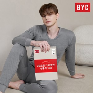 BYC 남성용 에어메리 도톰한 보온 내의세트