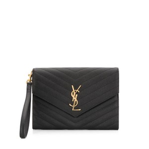 생로랑 생 로랑 YSL 뉴 파우치 모노그램 클러치
