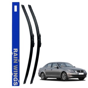 레인윙스 BMW 5시리즈 E60 전용 호환형 플랫 와이퍼 04년~09년 520i 523i 525i 530i 535i 540i 세단 스포츠