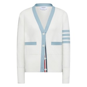 톰 브라운 스트라이프 디테일 가디건, 화이트계열, Italy 42(KR 66)