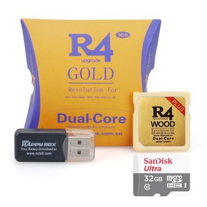 R4 GOLD Dual-Coe PLUS R4칩+32GB +64GB 한글판, R4칩+SD카드32GB