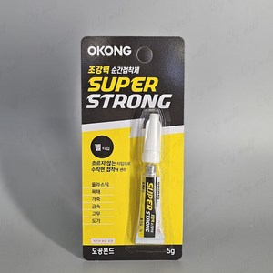 오공 순간접착제 슈퍼스트롱 젤타입 5g, 4개