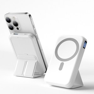 TRYSEEK 맥세이프 보조배터리 10000mAh 무선 보조배터리 고속충전 PD22.5W QC3.0 C타입 핸드폰거치대