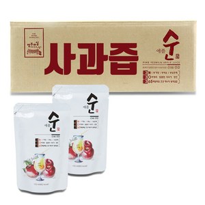 애플순 사과즙 100ml x 80포 nfc 착즙