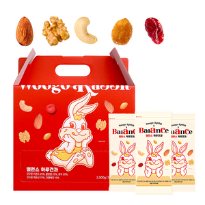 우고래빗 밸런스 하루견과, 20g, 100개