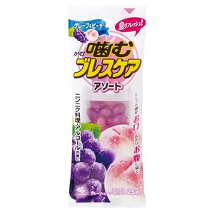 고바야시 씹어먹는 브레스 케어 그레이프 & 피치 25정, 1개