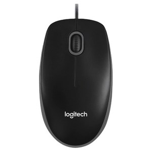 로지텍 B100 풀-사이즈 유선 마우스