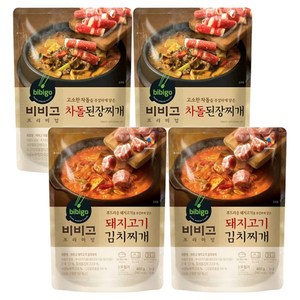 비비고 돼지고기김치찌개 460g 2p + 차돌된장찌개, 1.84kg, 1세트