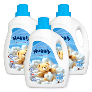 허글리 초고농축 섬유유연제 코튼캔디, 3L, 3개