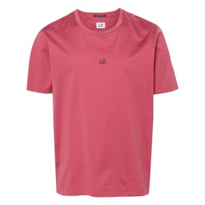 C.P.컴퍼니 로고 프린트 티셔츠, 핑크계열, Standard L(KR 105)