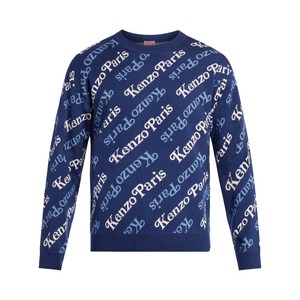 겐조 올오버 모노그램 니트 스웨터, 블루계열, Standard M(KR 100)