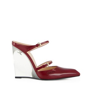 구찌 버클 디테일 웨지 뮬