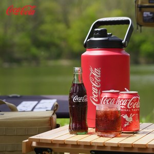 코카콜라 캠핑 워터 저그 3.8L (분리형 손잡이 뚜껑 보온보냉 물통), 레드, 레드