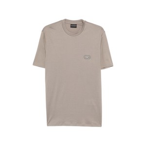 엠포리오아르마니 로고 티셔츠, 베이지계열, Standard XXL(KR 110)