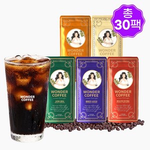 신선한 원더 더치커피 파우치 5종 원두 혼합, 30ml, 1개입, 30팩