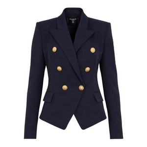 발망 더블 브레스티드 울 재킷, 블루계열, France 34(KR 55)