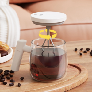 자동 믹싱컵 원터치 자동 믹스컵 원터치텀블러 휴대용 머그컵 커피잔 자동믹스텀블러, 화이트, 1개