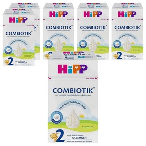 힙 콤비오틱 전분 분유 2단계, 600g, 6개