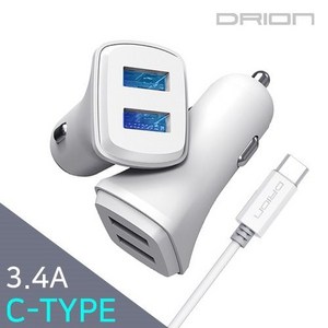 [후니케이스] 드리온 차량용충전기 USB2구 3.4A(CPIN), 상세페이지 참조