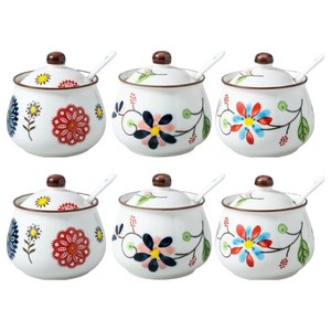 clever 뚜껑있는 양념통 3개입, 양념통 + 스푼, 2개