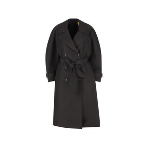 몽클레르 X 에드워드 에닌풀 더블 브레스티드 벨트 코트