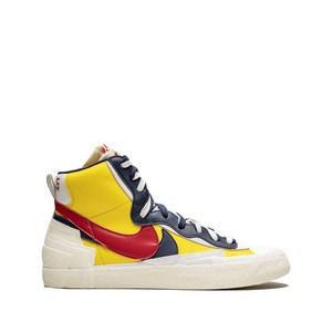 나이키 나이키 X 사카이 블레이저 미드 하이탑 스니커즈, US men 15(KR 330), 옐로우계열+블루계열