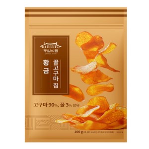 동일식품 황금 꿀 고구마칩 소포장 간식, 100g, 4개