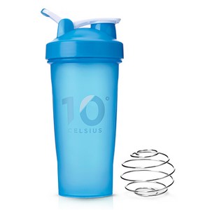 10도씨 블렌딩 쉐이커 보틀 + 블랜더볼, 프렌치블루, 600ml, 1개