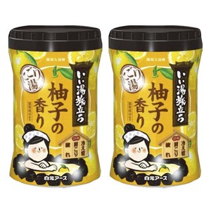 하쿠겐어스 좋은 온천 여행 니고리 탕 유자 향, 600g, 2개